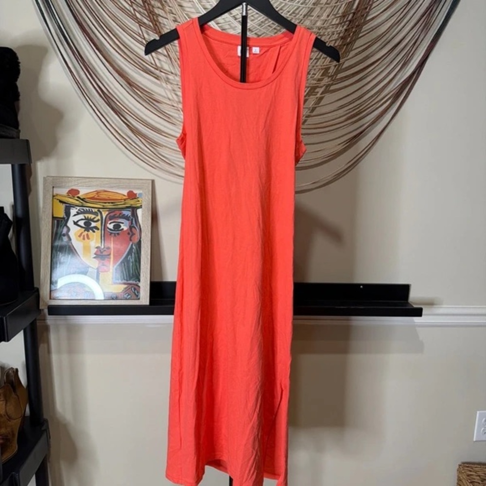 GAP Coral Tie-Back Sleeveless Maxi Dress - Picture 2 of 5